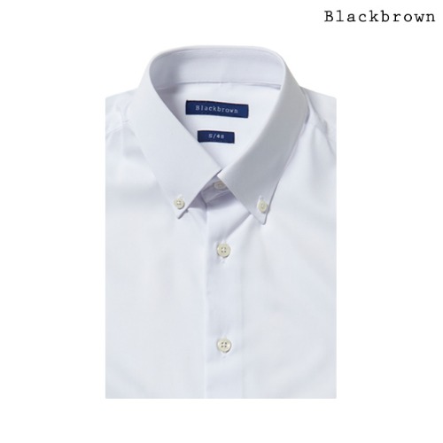 BS-637-1 WHITE [기본 버튼다운 셔츠]블랙브라운