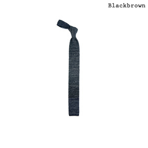 Knit tie Navy &amp; White블랙브라운