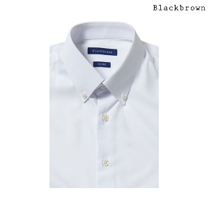 BS-637-1 WHITE [기본 버튼다운 셔츠]블랙브라운
