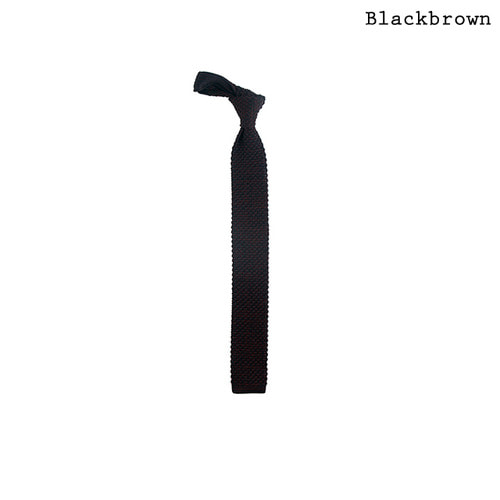 Knit tie Wine &amp; Black블랙브라운