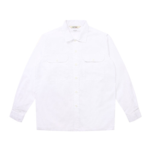 Out Pocket Washing Shirt WHITE S02201블랙브라운