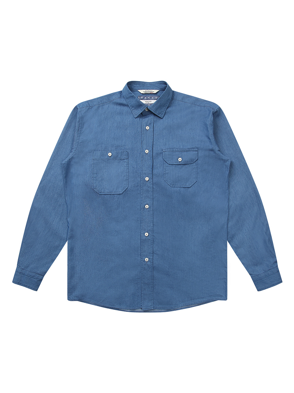 Washing Pocket Shirt Blue 02BL블랙브라운