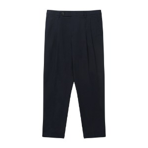 Two Tuck Tapered Pants Navy P02211블랙브라운